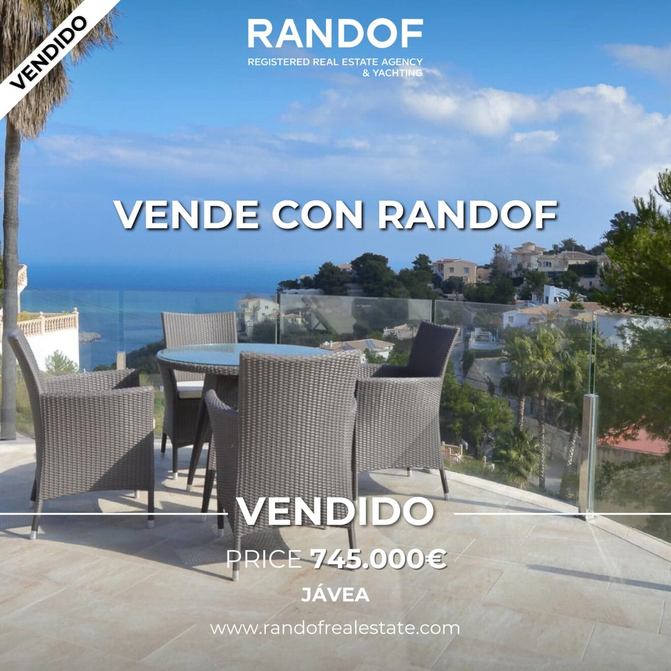 Chalet con vistas al mar vendido en Jávea por RANDOF REAL ESTATE