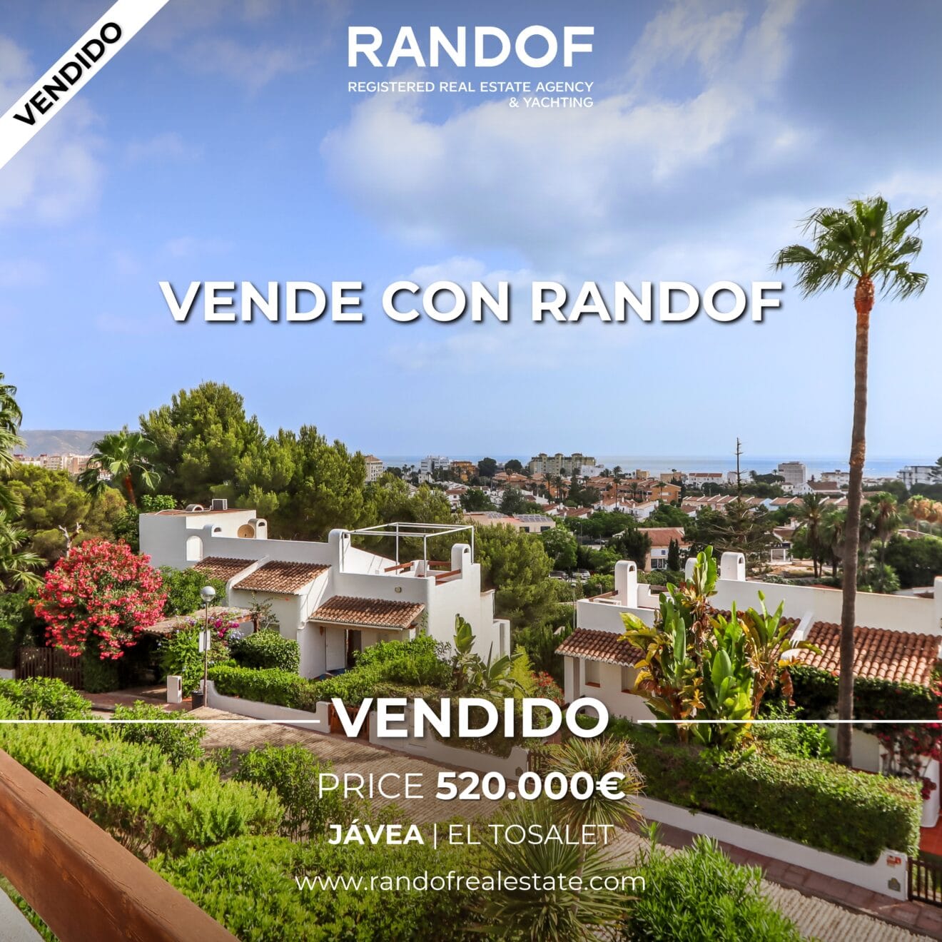 Chalet en El Tosalet de Jávea vendida por RANDOF REAL ESTATE