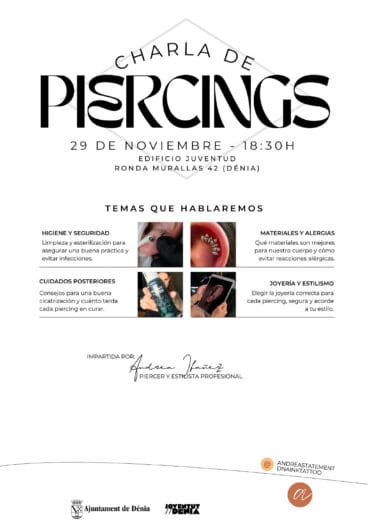 Charla de piercings