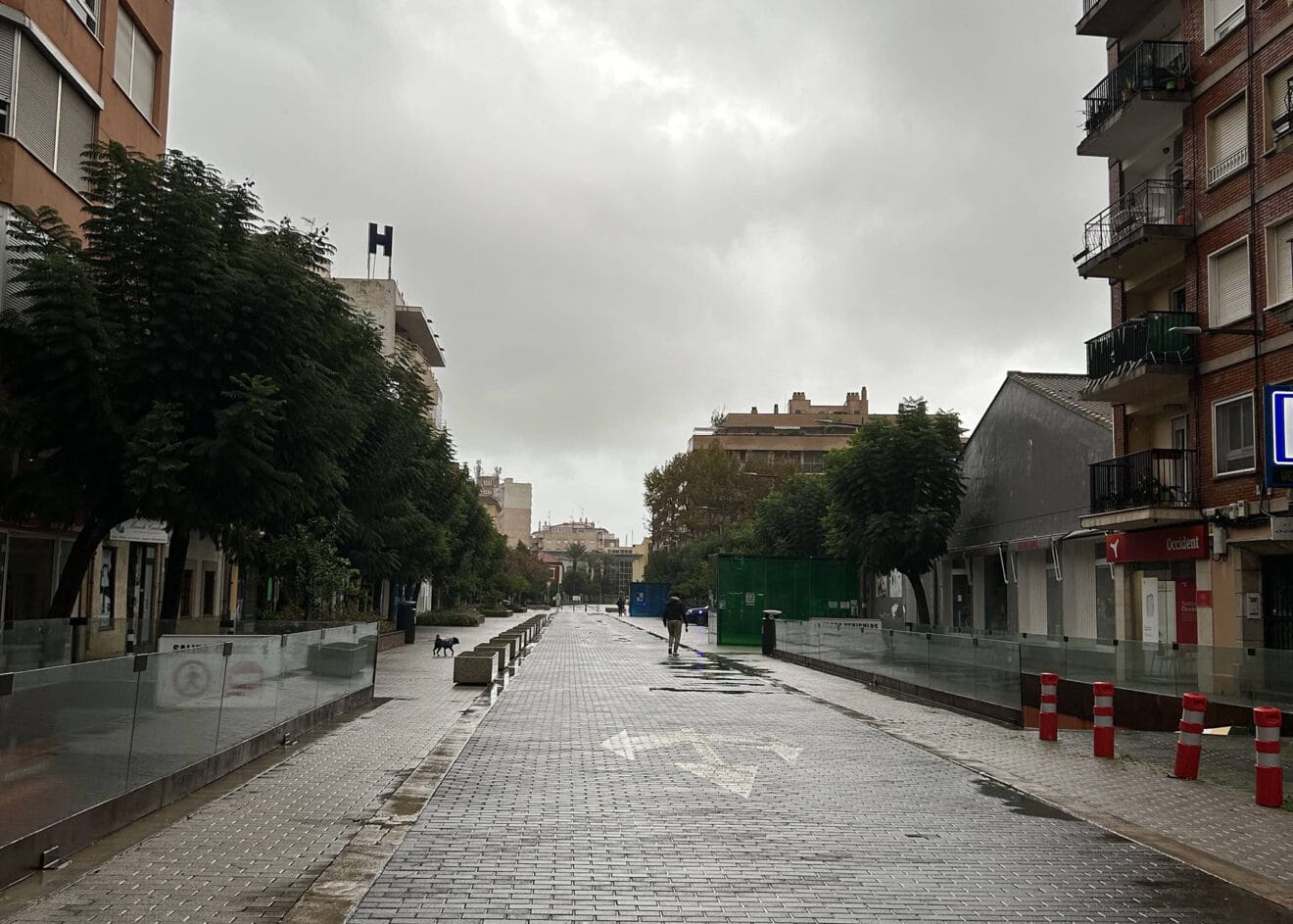 Dénia desierta durante la DANA 01