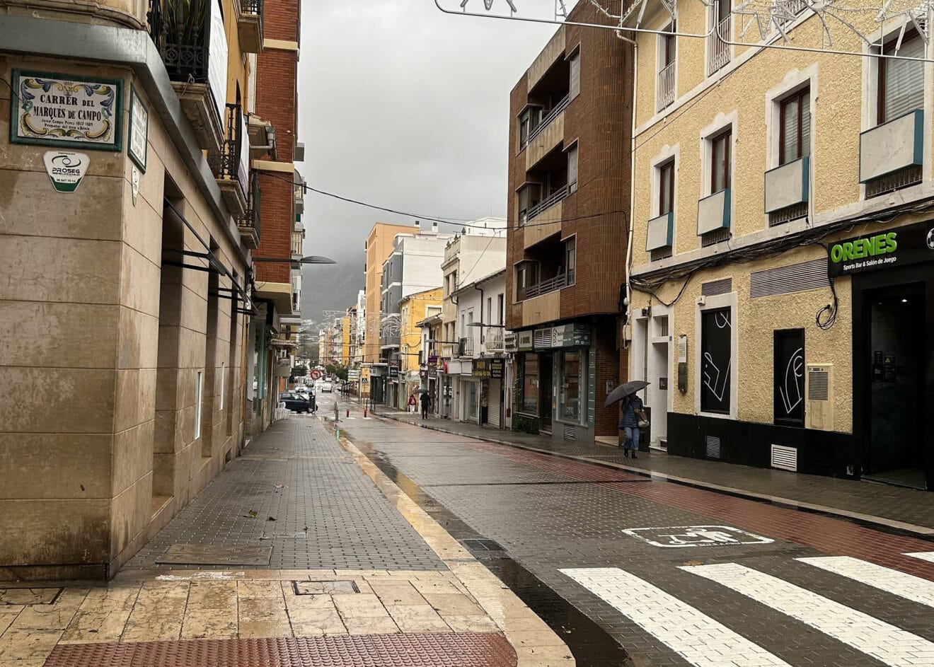 Dénia desierta durante la DANA 03