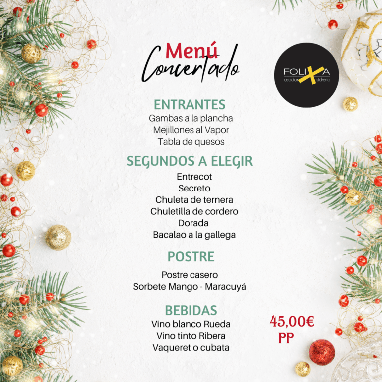 Diferentes platos para disfrutar de la Navidad