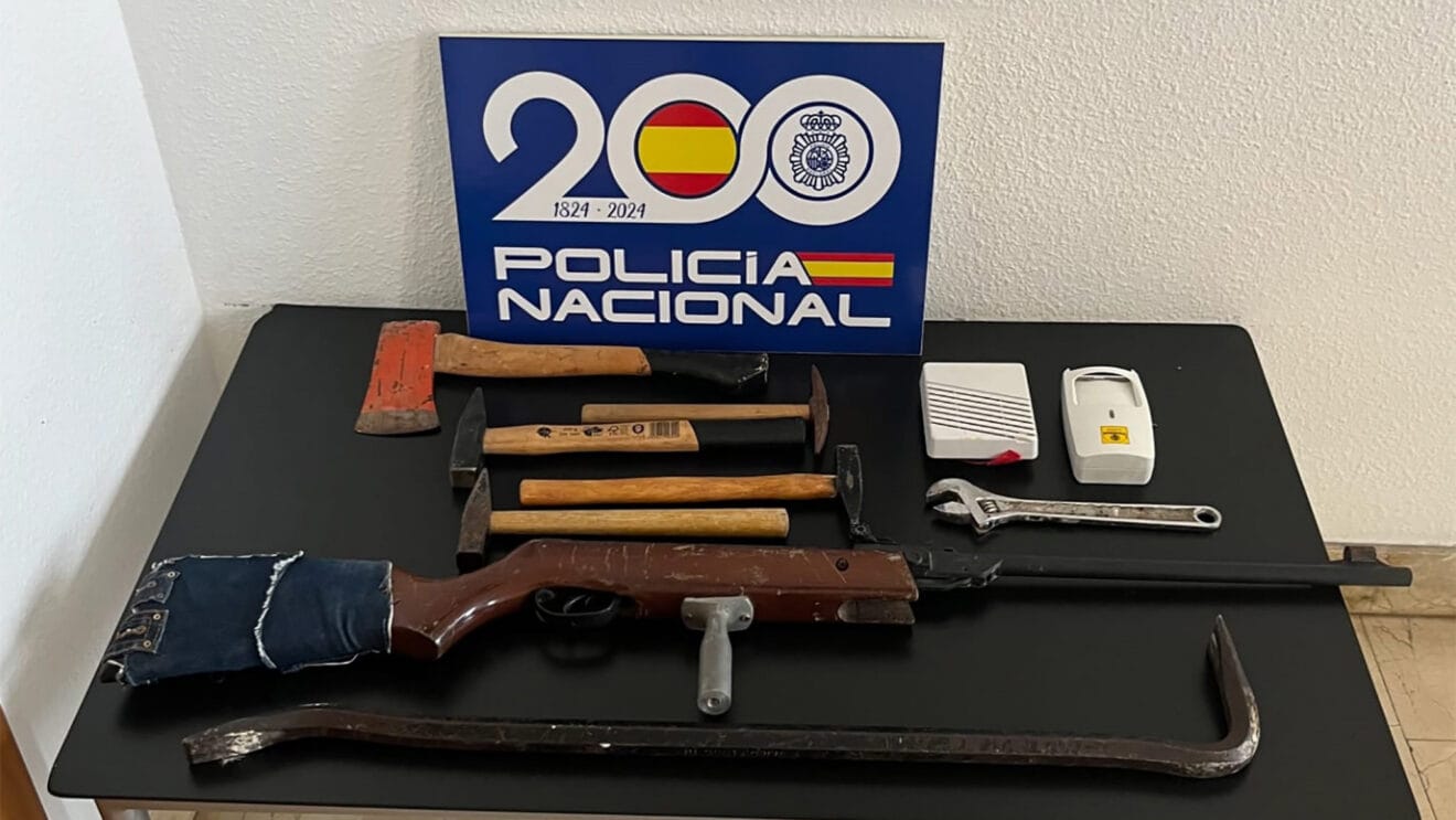 Elementos encontrados por la Policía