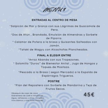 Mediterrasian te propone un menú exquisito estas navidades