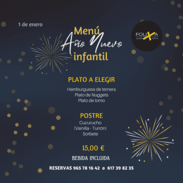 Menú de año nuevo infantil para los más pequeños