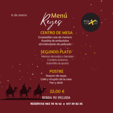Menú de reyes para disfrutar en familia o amigos