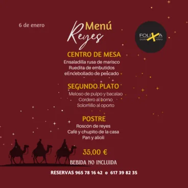 Menú de reyes para disfrutar en familia o amigos