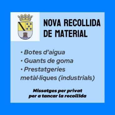 Nueva recogida de material