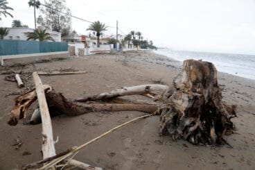 Playas de Dénia tras el temporal 08