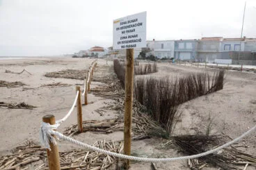 Playas de Dénia tras el temporal 30