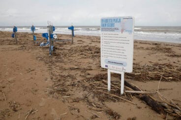 Playas de Dénia tras el temporal 40