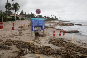 Playas de Dénia tras el temporal 45