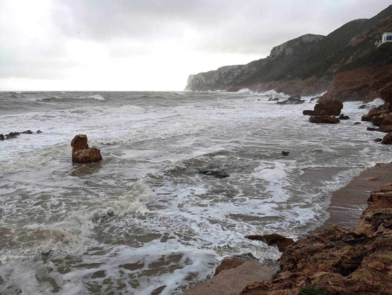 Temporal en la costa de Dénia 06