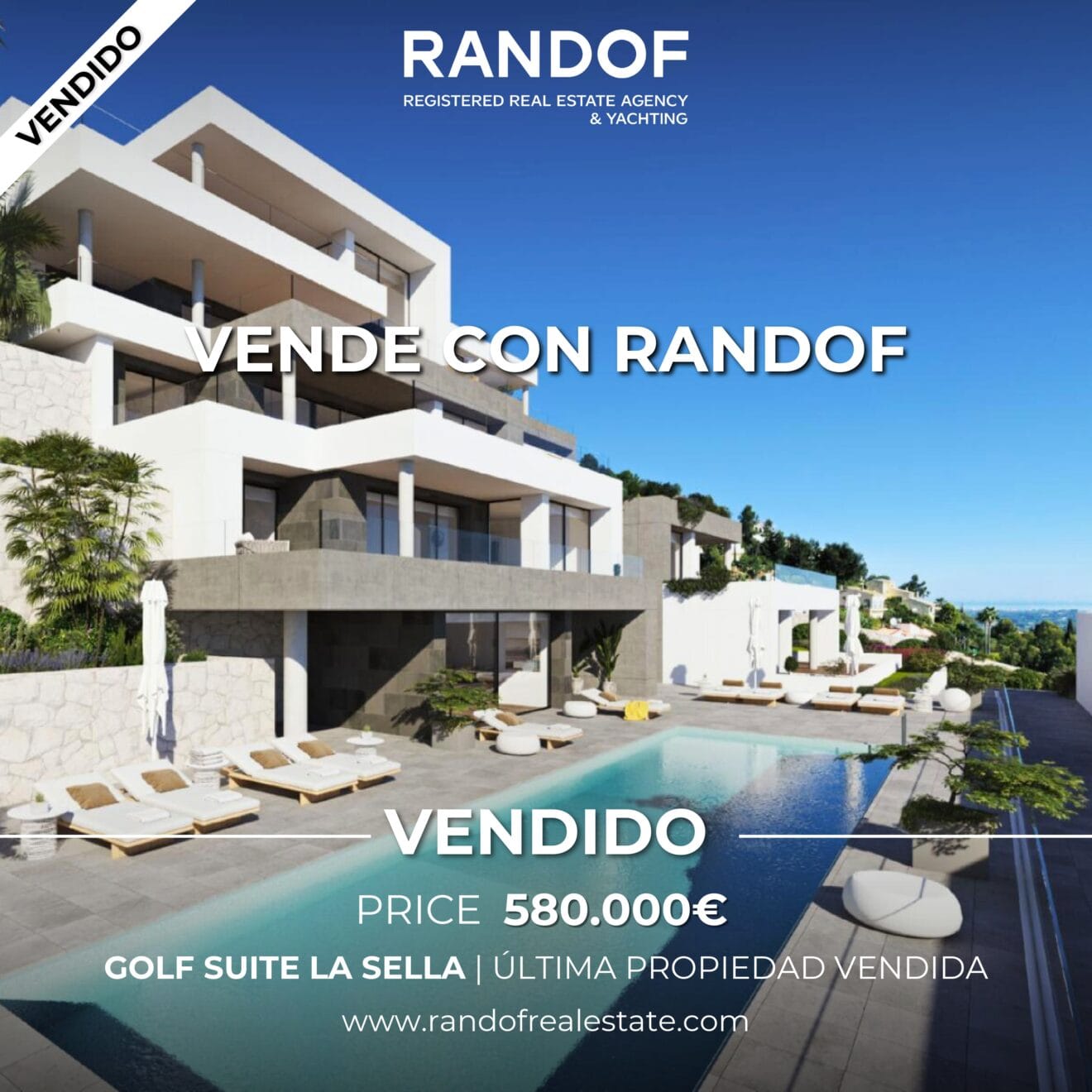 Última propiedad vendida por RANDOF REAL ESTATE en Golf Suite La Sella