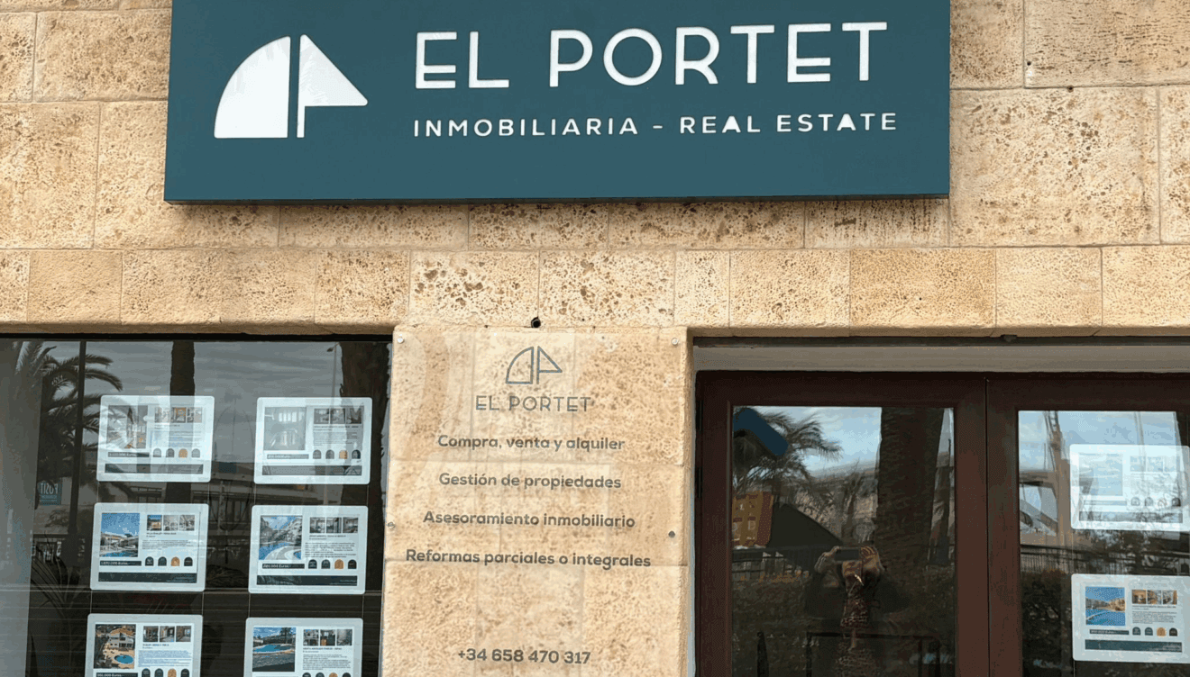 Fachada El Portet Inmobiliaria