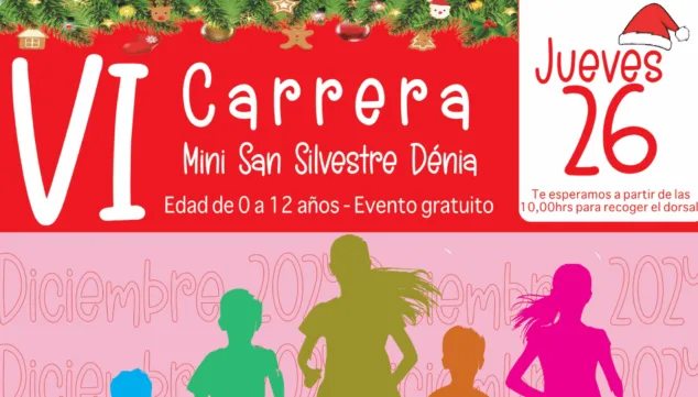 marina el portet organiza la vi carrera mini san silvestre denia el jueves 26 de diciembre