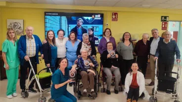 nueva television en la residencia santa lucia