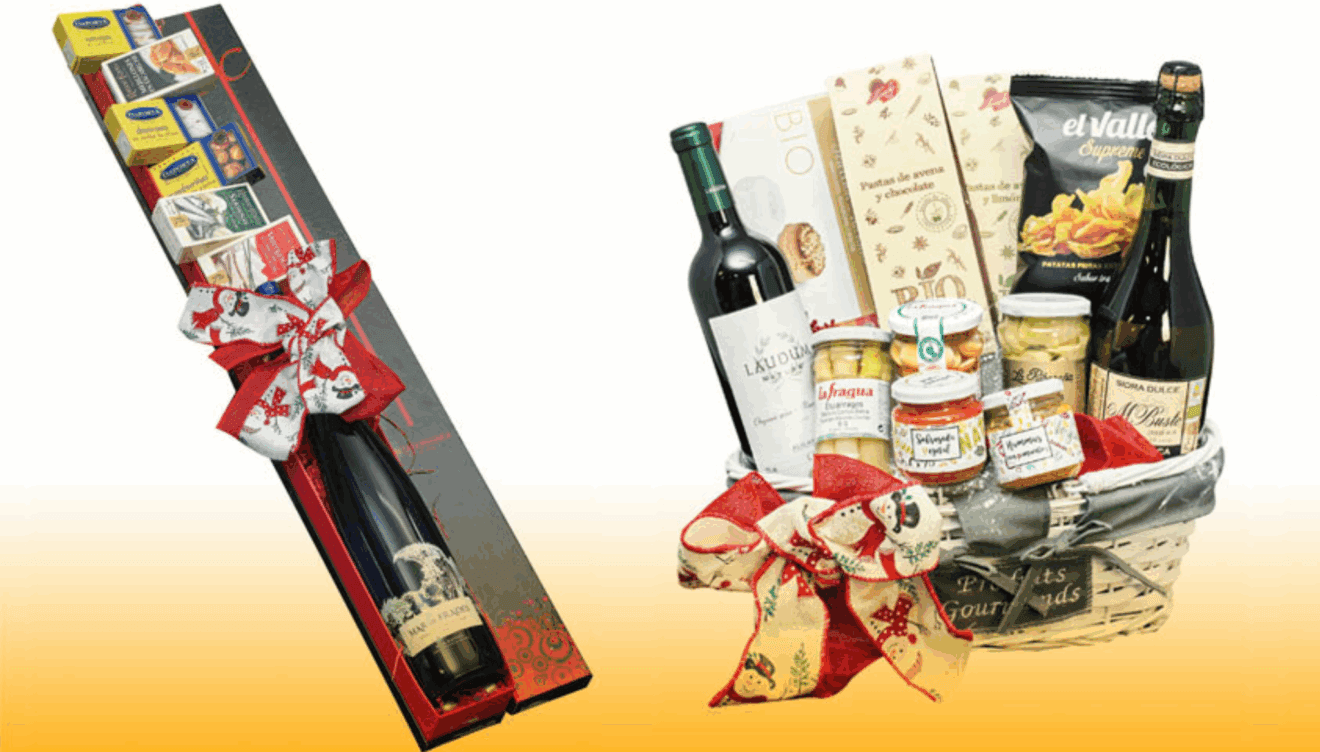 Regala esta Navidad cestas y lotes cargados de productos gourmet