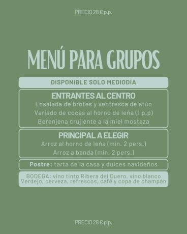 Un menú completo para el mediodía