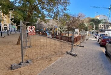 Actual parque vallado para el inicio de las obras