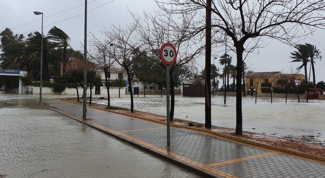 Asi se vivió el temporal Gloria de 2020 en Dénia 1