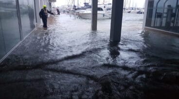 Asi se vivió el temporal Gloria de 2020 en Dénia 5