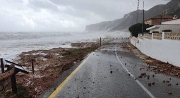 Asi se vivió el temporal Gloria de 2020 en Dénia 6