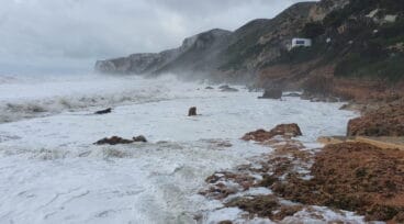Asi se vivió el temporal Gloria de 2020 en Dénia 9