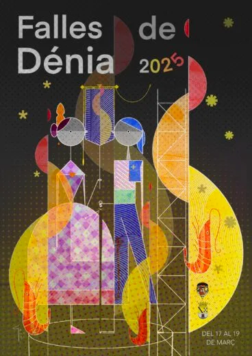 Cartel de las Fallas de Dénia 2025