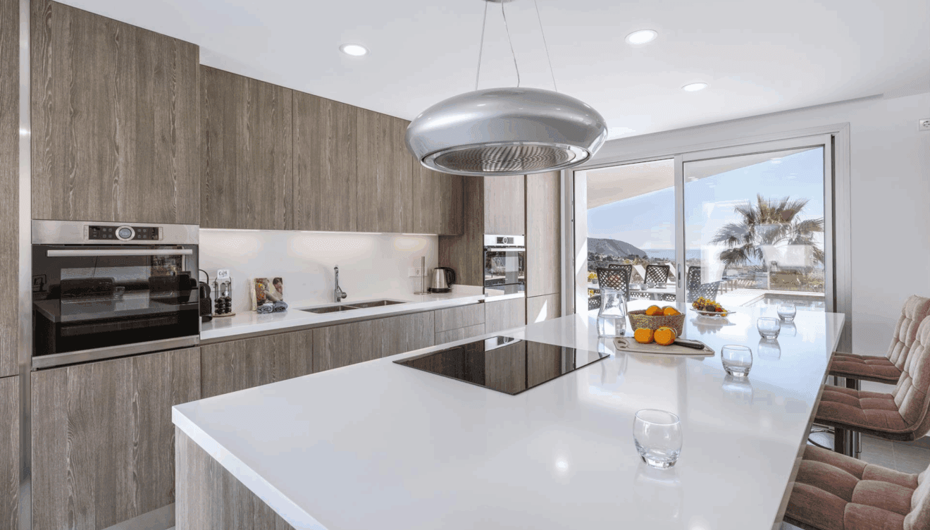 Cocina abierta con gran espacio para preparar tus delicias