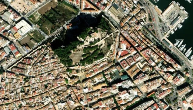 Imagen: Estado actual del castillo de Dénia