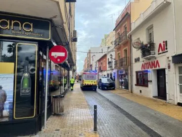 Incendio de una vivienda en el centro de Dénia