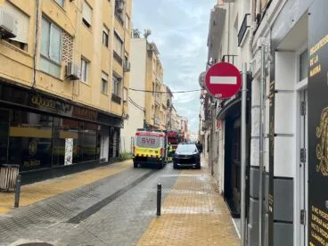 Incendio en la calle Sandunga de Dénia