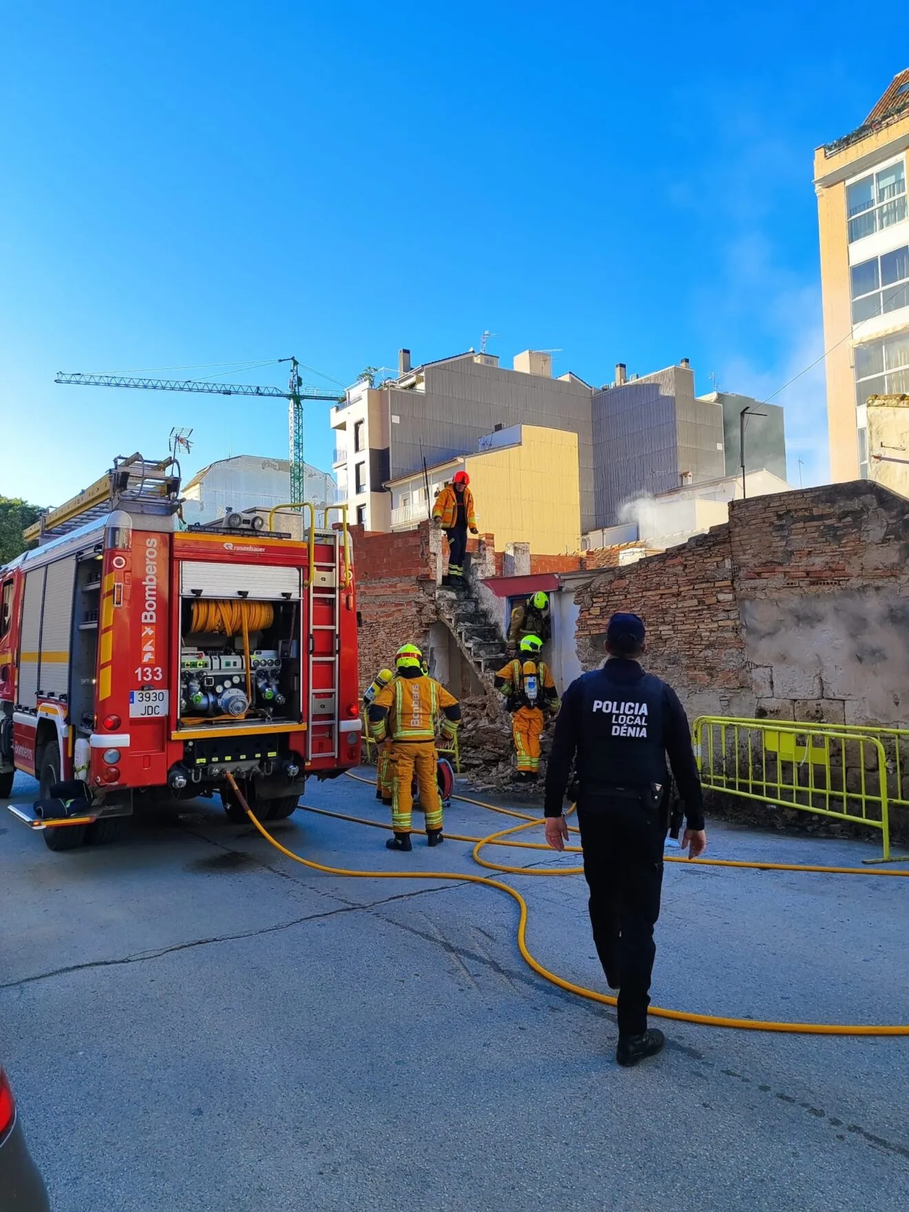 Incendio en una vivienda de Dénia 2
