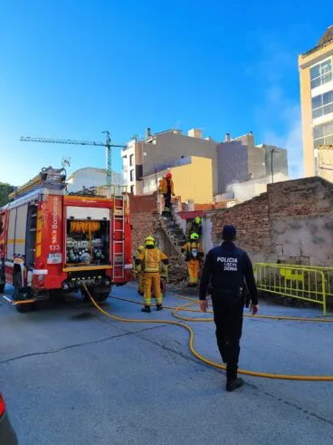 Incendio en una vivienda de Dénia 2