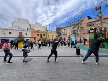 Primera sesión de Esports al Barri de Dénia