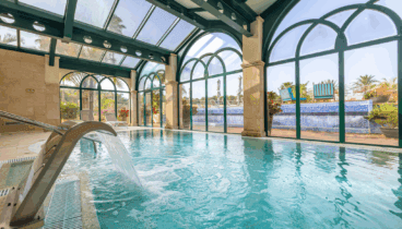 Relájate en una zona de spa y masaje en Hotel Dénia Marriott La Sella