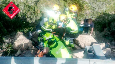 rescate del ciclista herido en denia