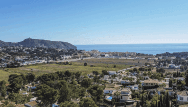 Vistas a la bahía de Moraira desde Casa del Mar
