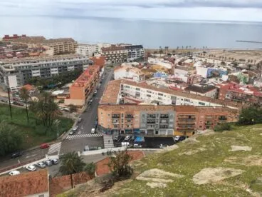barrio de baix la mar desde el castillo de denia