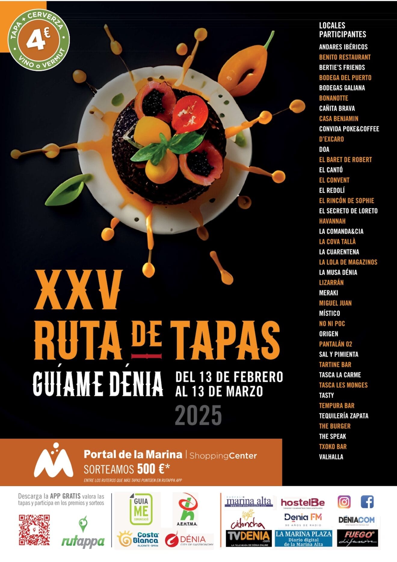 Edición 25 de la Ruta de Tapas de Dénia