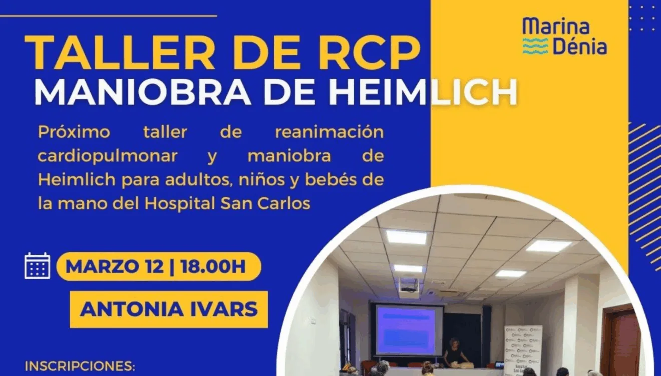 Marina Dénia acoge el miércoles 12 de marzo el próximo taller