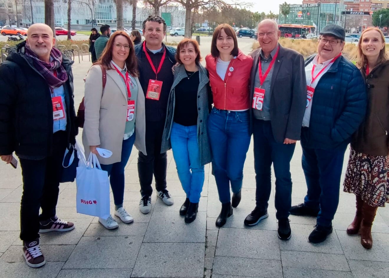 Socialistas de Dénia con la ministra Diana Morant