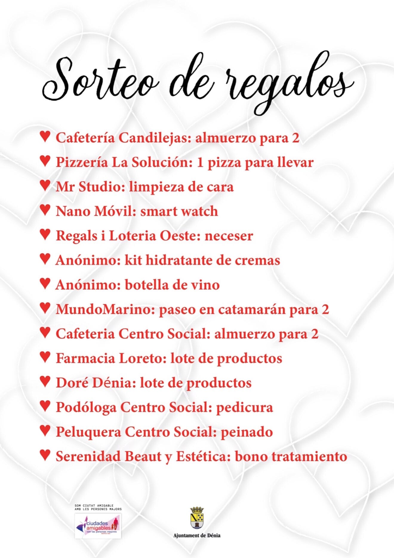Sorteo de 14 regalos