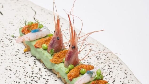 tapa presentada en madrid fusion por el chef estrella michelin jose manuel lopez