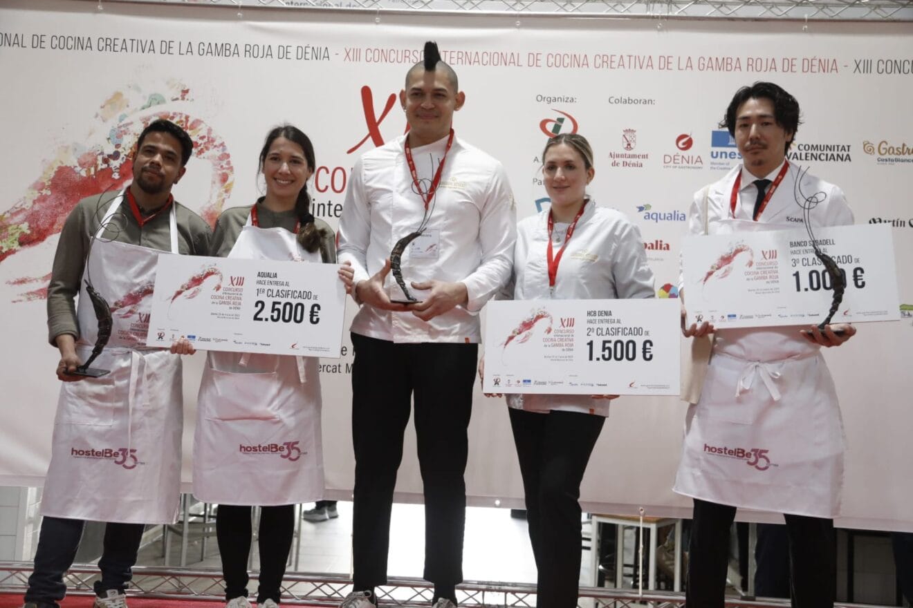 Ganadores del Concurso Internacional de Cocina Creativa de la Gamba Roja de Dénia