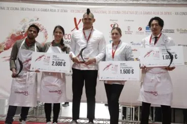 ganadores del concurso internacional de cocina creativa de la gamba roja de denia