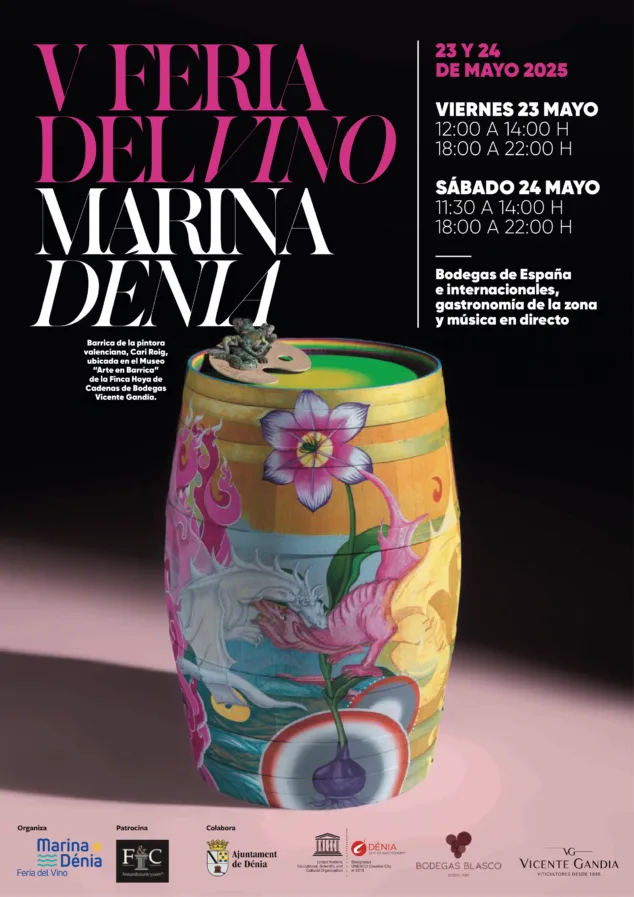 Imagen: Marina Dénia acogerá la V Feria del Vino los días 23 y 24 de mayo