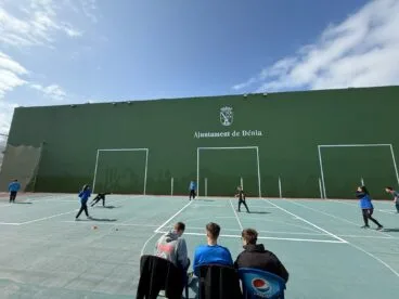 partida en el polideportivo