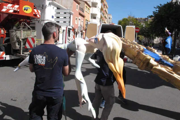 planta de un monumento fallero de denia